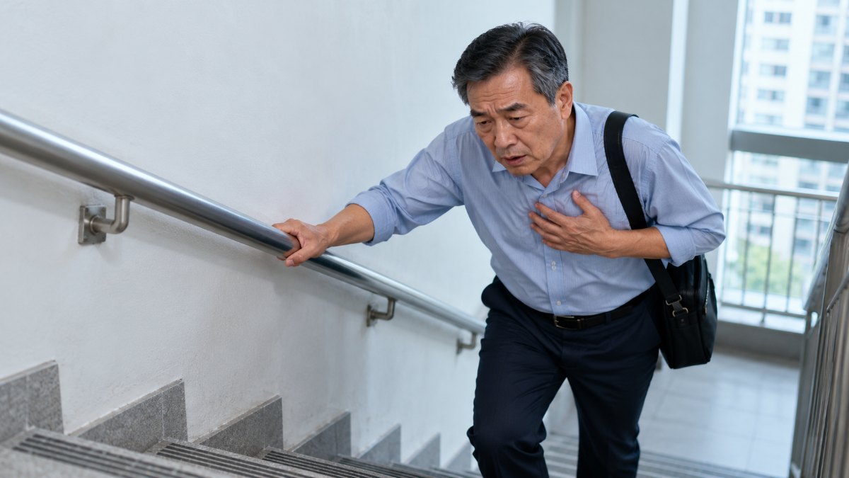行樓梯胸口翳悶、氣喘